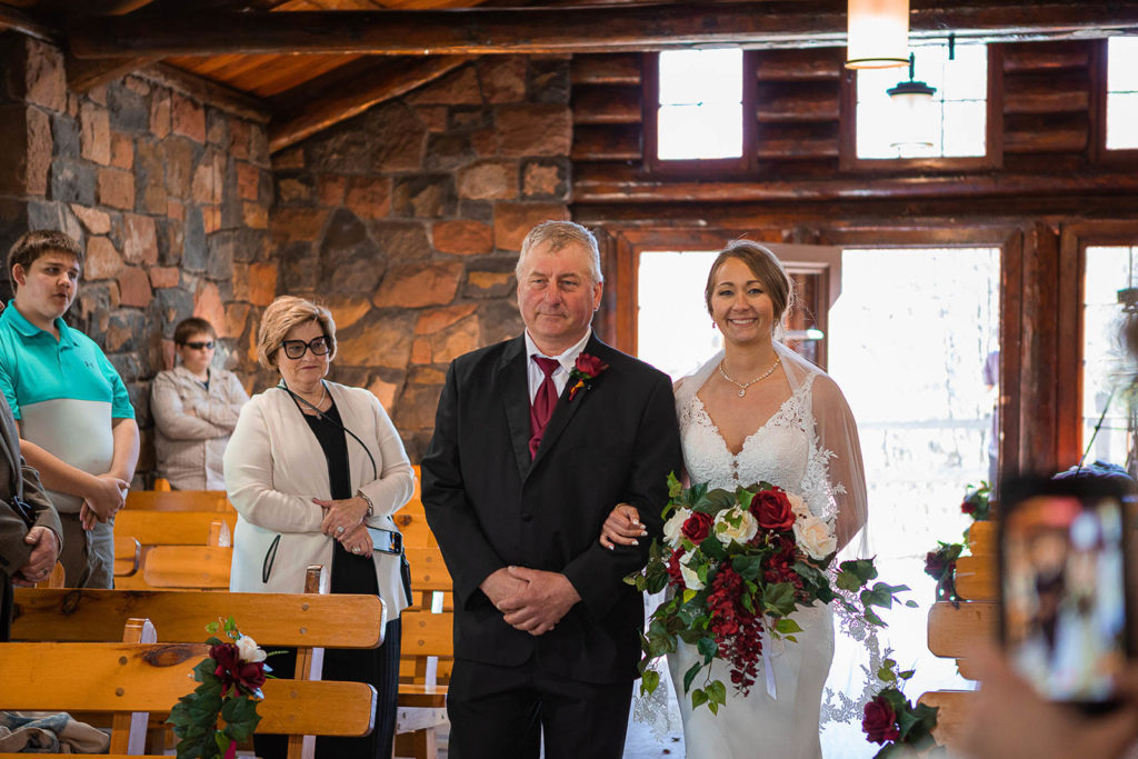 Wedding in Lady Slipper Lodge Gooseberry Falls State Park