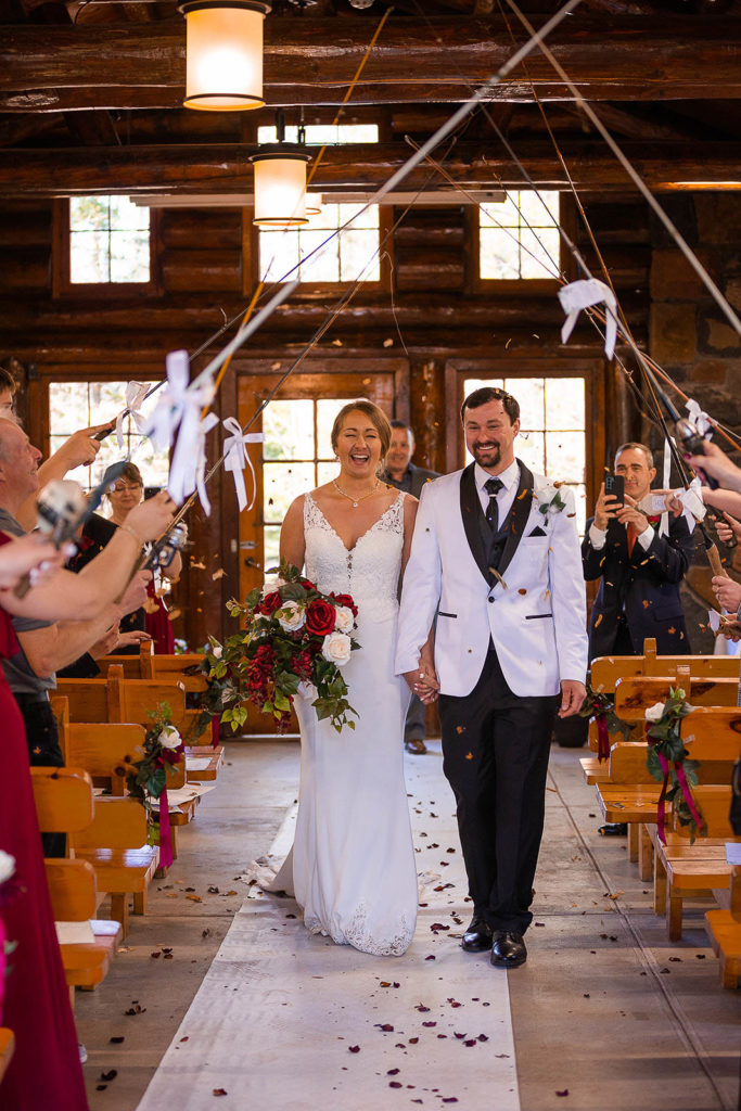 Lady Slipper Lodge Wedding Ceremony at Gooseberry Falls State Park