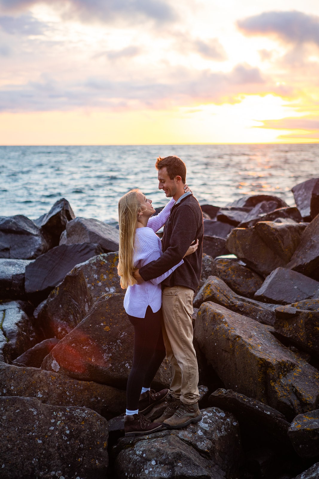 Tettegouche State Park Engagement - Forever and Evergreens